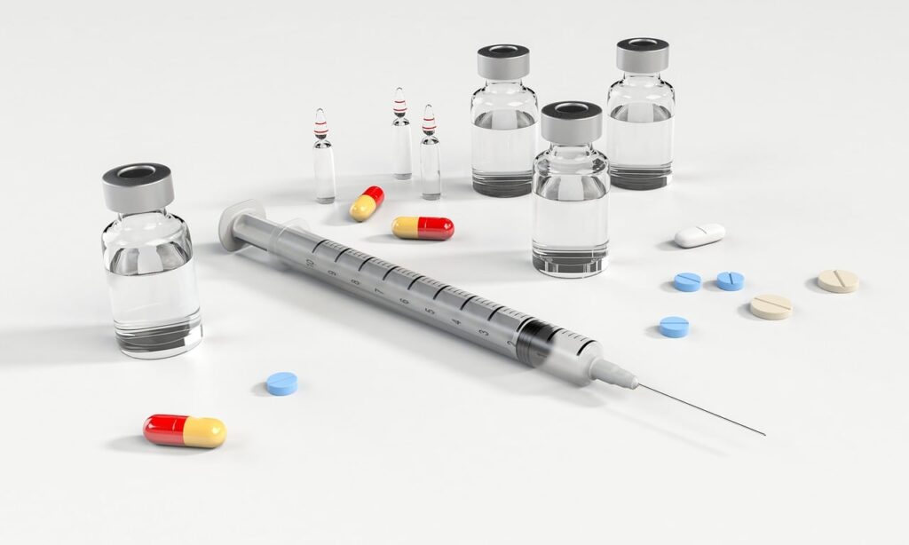 syringe, pill, capsule, Hormone Therapy